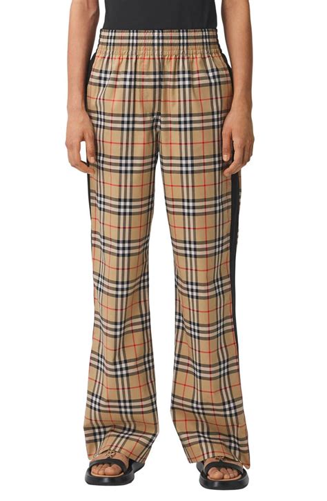 burberry print pants|burberry pants official website.